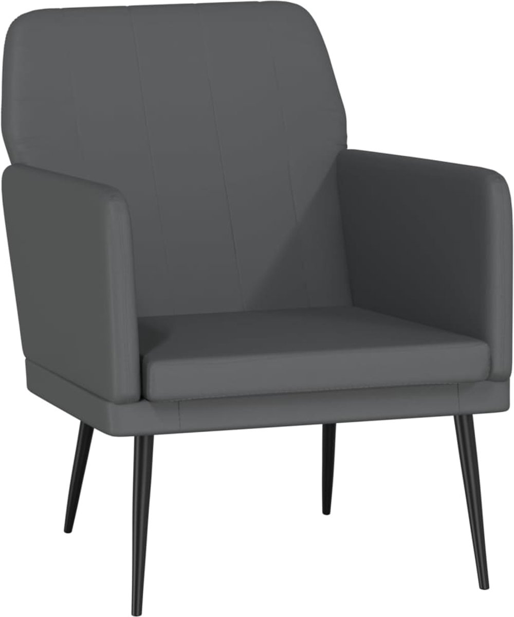 vidaXL Fauteuil - 61x78x80 - cm - kunstleer - grijs