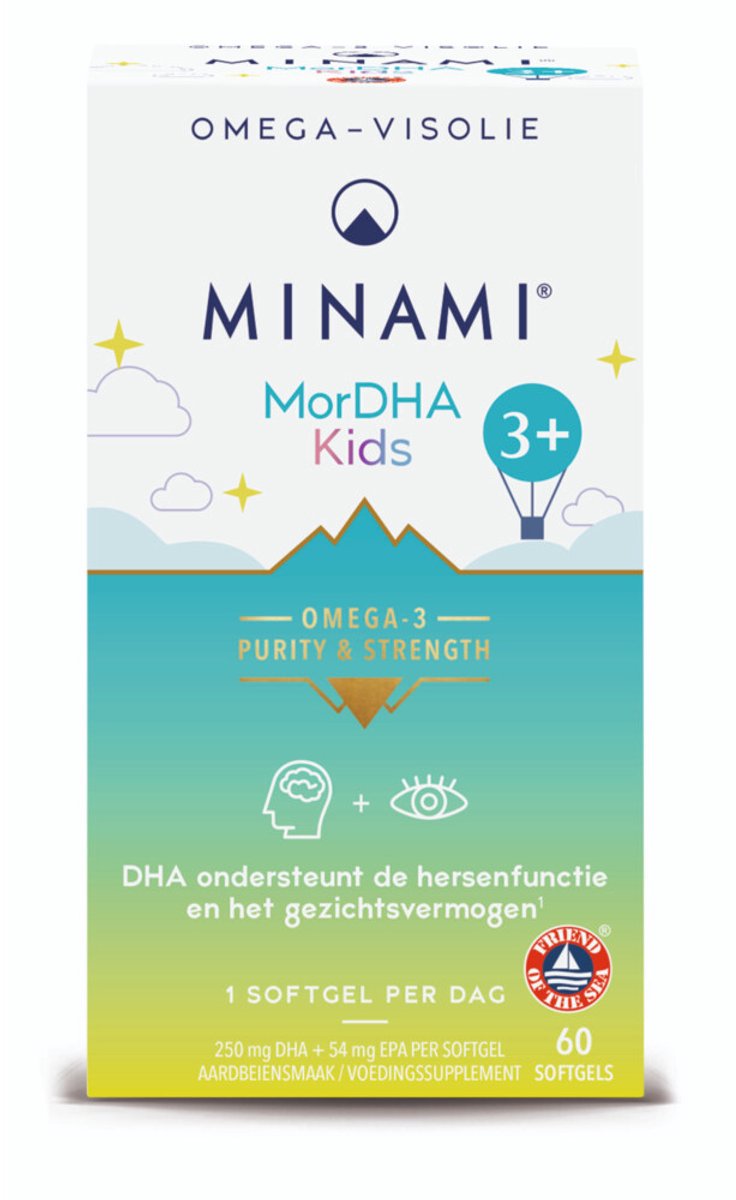 Minami - MorDHA Kids - 2 x 60 softgels - Voordeelverpakking