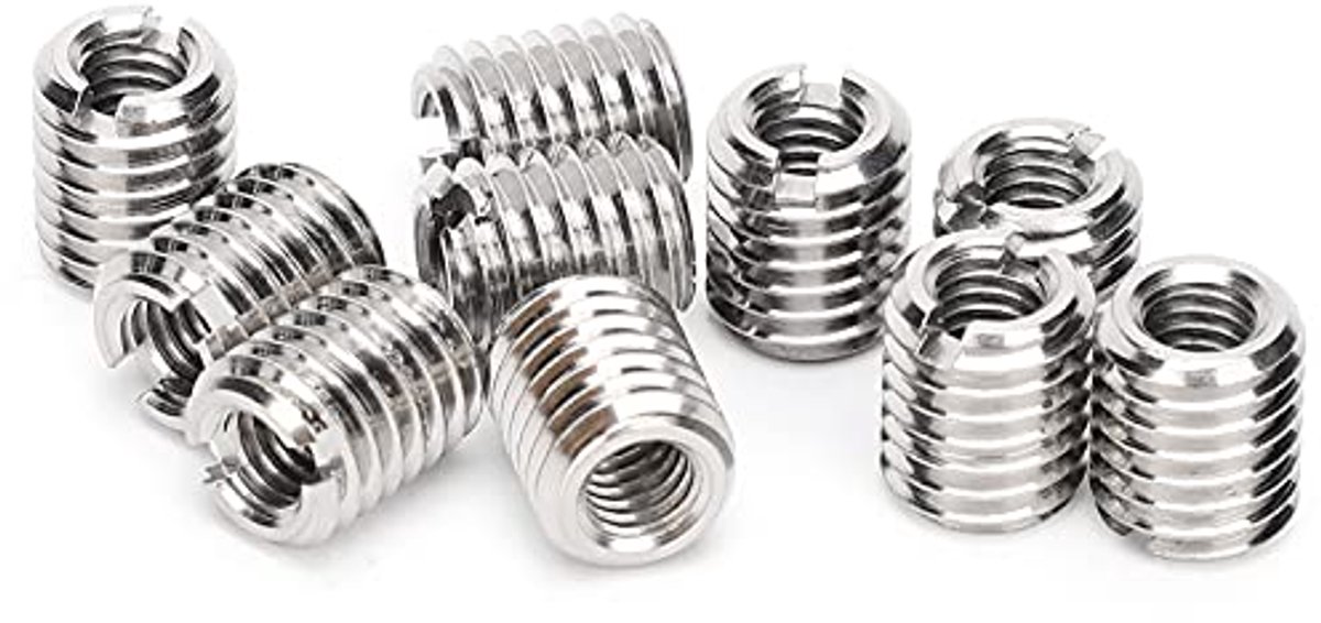 Indusal Plies, Fixing Hardware, Nuts, 10 Pieces Insert Nut Reduce Repa M6X1.0 Fem and M10X1.5M Thread Exteon Tool