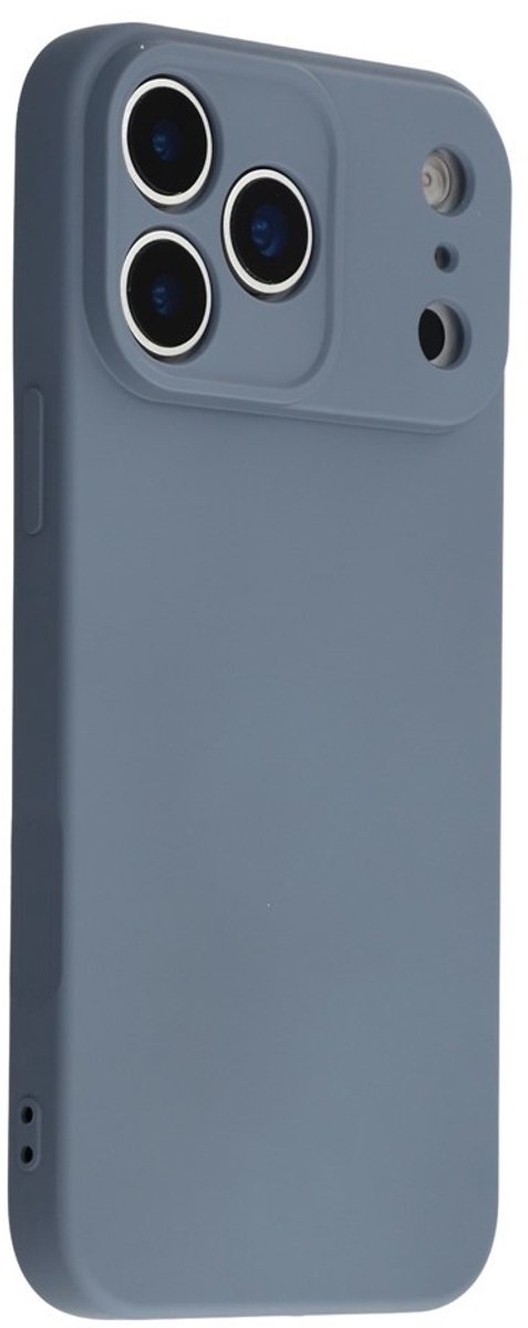 Amorus Hoesje - Geschikt voor iPhone 17 Pro Max Hoesje - Amorus Colour TPU Back Cover - Slate Grey