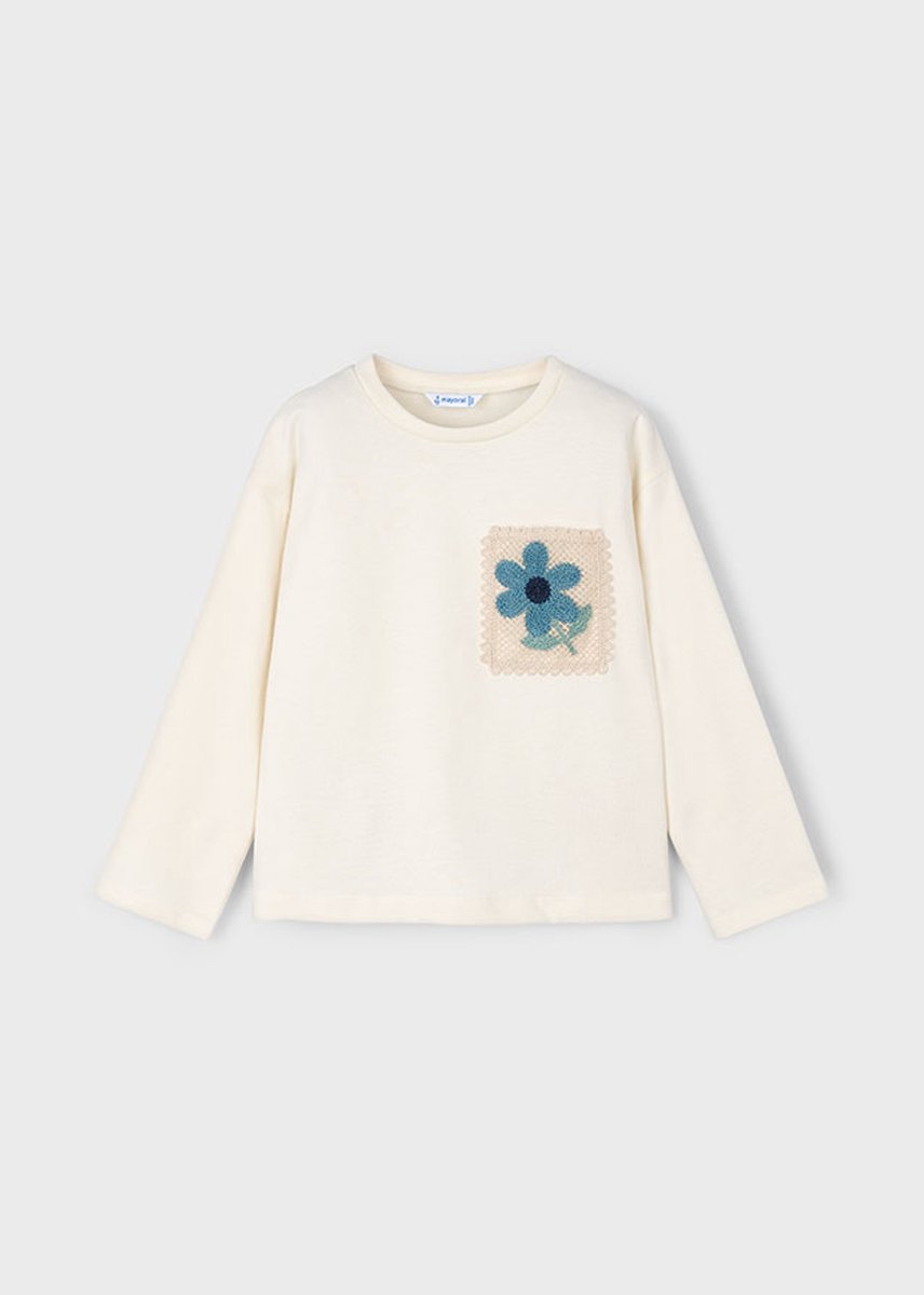 MAYORAL - Meisjes hemd - Maat 110 - Meisjes - Creme -