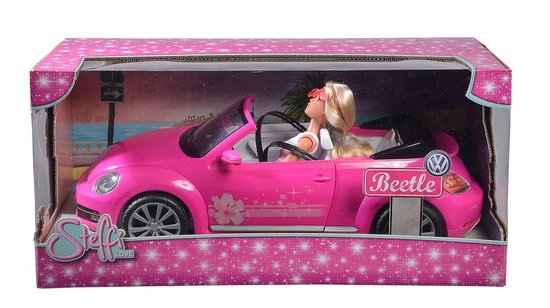 Pop Steffi Love Cabriolet New Beetle 45 cm Auto Roze van POP — afbeelding 2