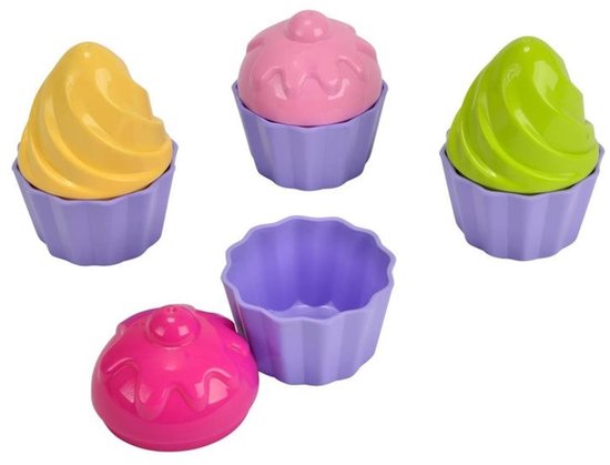 Androni Cupcake zandvormenset - 9-delig voor strand, speeltuin en zandbak