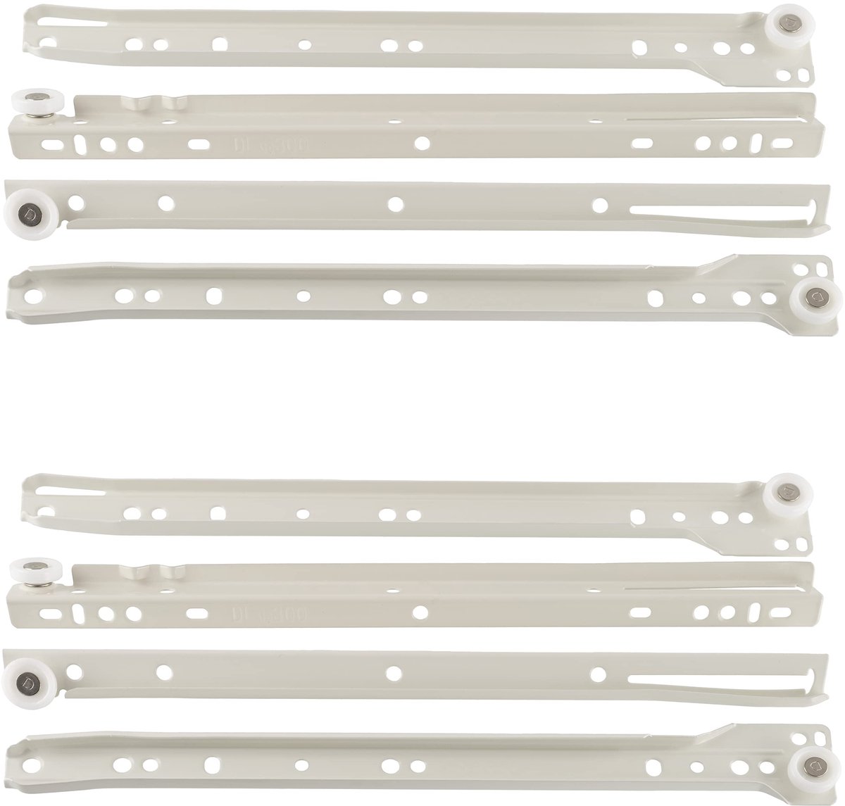 C41024-2 Set Rolgidsen 30 cm - Voor 2 Lades - Maximale Last 25 kg - Stalen Constructie