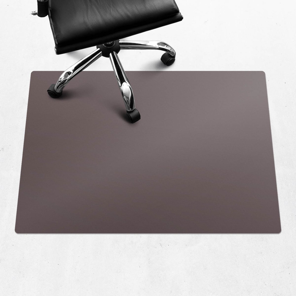 Wallfluent - Vloerbeschermer Asbruin - 100x70 cm - Bruin Bureaustoelmat - Rechthoekig - Vloerbeschermer Harde Vloer-Stoel Mat-Werkplekdecoraties - Pastel- en aardse kleuren