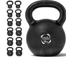 Body Revolution 16kg Gietijzeren Kettlebell met Antislip Bodem