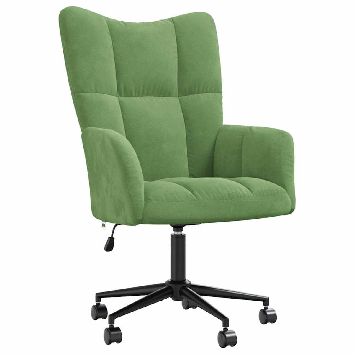 vidaXL Relaxstoel - fluweel - lichtgroen