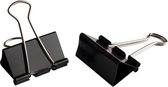 LPC Papierklem Fold back clips zwart - 32 mm -48 stuks