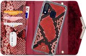 Samsung Galaxy A20e Hoesje - Mobilize - Velvet Serie - Kunstlederen 2in1 Case / Clutch - Red Snake - Hoesje Geschikt Voor Samsung Galaxy A20e
