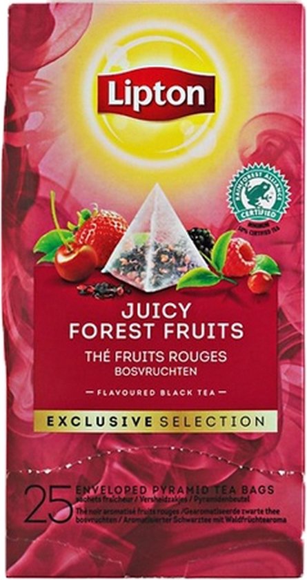 Lipton - Exclusive selection thee bosvruchten - 25 Pyramide zakjes