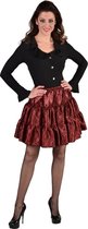 Magic By Freddy's - Jaren 20 Danseressen Kostuum - Luxueuze Rok Chique Dame Rood Vrouw - rood - Small / Medium - Carnavalskleding - Verkleedkleding