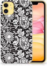 Geschikt voor iPhone 11 TPU Case Black Flowers