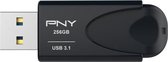 PNY Attache 4 3.1 USB flash drive 256 GB USB Type-A 3.2 Gen 1 (3.1 Gen 1) Zwart