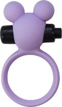 Lola Toys - Emotions - Minnie - Vibrerende cockring met clitoris stimulatie - 100%  Fluweel zacht siliconen - Penisring -  Diameter ring 4cm - Paars