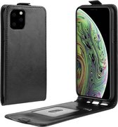 GadgetBay Verticale Flip kunstleer wallet hoesje iPhone 11 Pro case - Zwart