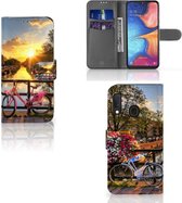 Geschikt voor Samsung Galaxy A20e Flip Cover Amsterdamse Grachten