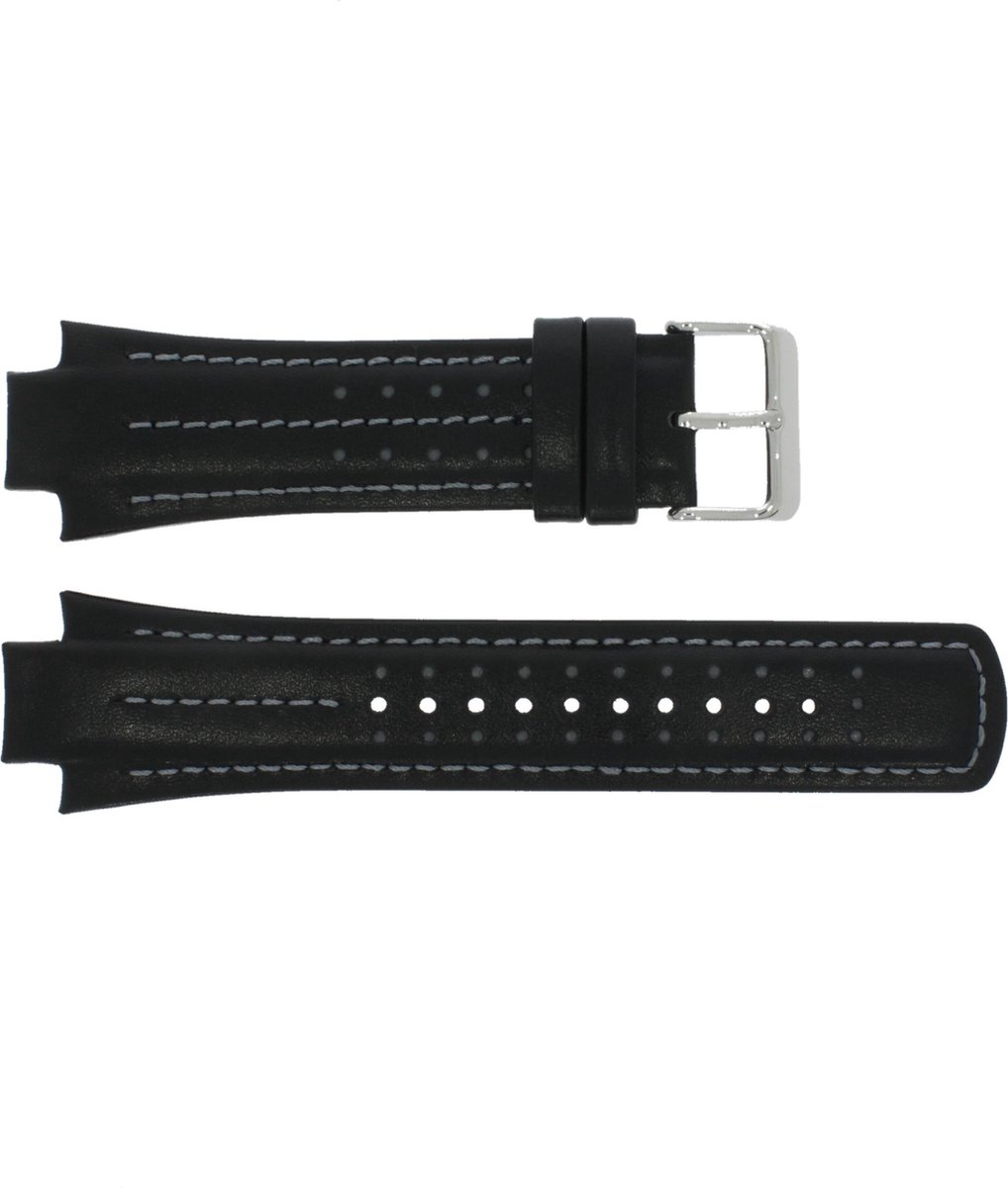 Horlogeband YM62-X236 / PF3971X1 / PH083X Leder Zwart 15mm | bol.com