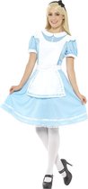 Smiffy's - Alice In Wonderland Kostuum - Wonderlijk Fraaie Alice - Vrouw - Blauw - Medium - Carnavalskleding - Verkleedkleding