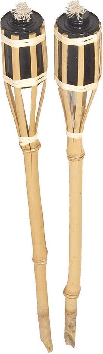 Lesliliving Tuinfakkel 61 cm Bamboe 2 stuks