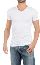 Alan Red Oklahoma Wit V-Hals Heren T-shirt 2-Pack - XXL
