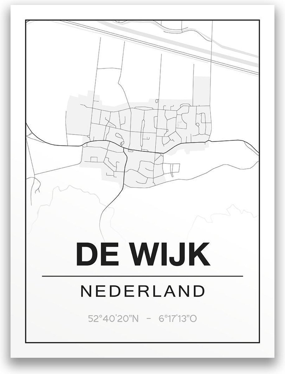 Poster/plattegrond DEWIJK - A4