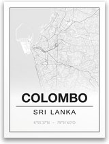 Poster/plattegrond COLOMBO - A4