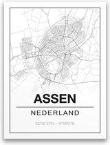 Poster/plattegrond ASSEN - A4