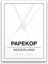 Poster/plattegrond PAPEKOP - A4