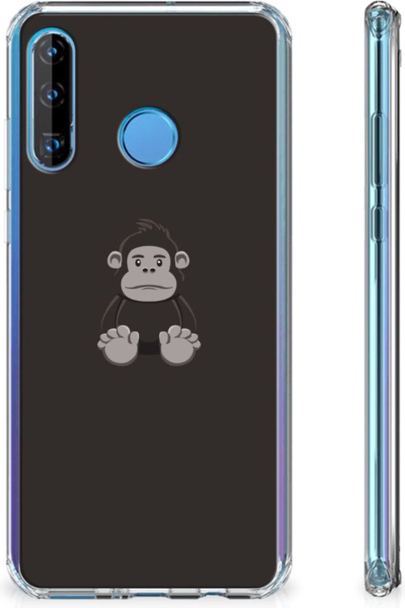 Back Cover voor Huawei P30 Lite Stevig Bumper Hoesje Gorilla