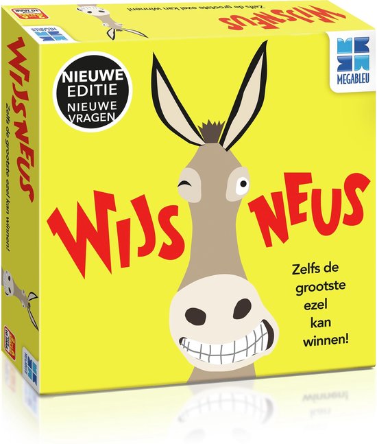 Gezelschapsspel: Wijsneus - Bordspellen - Gezelschapsspel voor Familie - Quiz Kaartspel, uitgegeven door Megableu