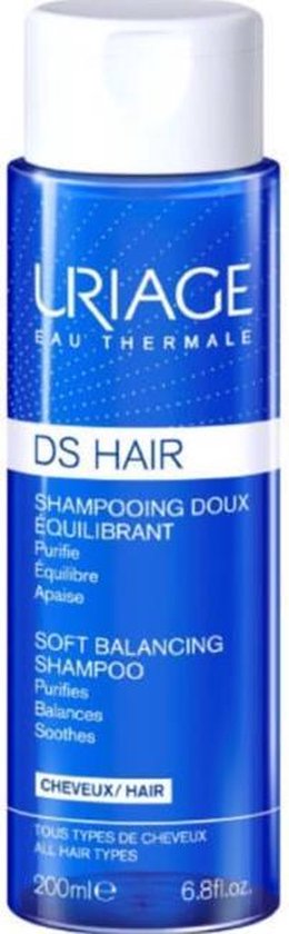 MULTIBUNDEL 2 stuks Uriage Ds Hair Soft Balancing Shampoo 200ml