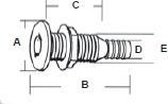 Spuigat voor 12,7mm slang (THTH-502)