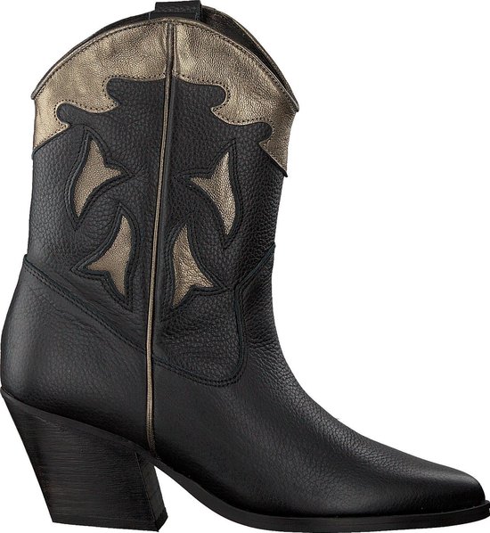 Deabused dames cowboy boots - zwart/brons - maat 40 | bol.com