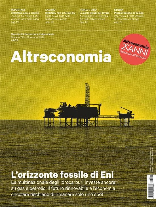 Altreconomia 220 - Novembre 2019 - cover