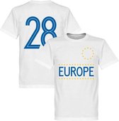 Team Europe 28 T-shirt - Wit - XS