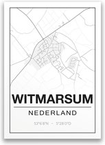 Poster/plattegrond WITMARSUM - 30x40cm