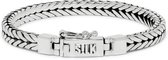 SILK Jewellery - Zilveren Armband - Chevron - 312.22 - Maat 22