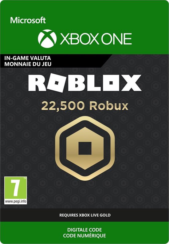 22 Robux Roblox: 22.500 Robux - InGame tegoed - Xbox One download | bol.com