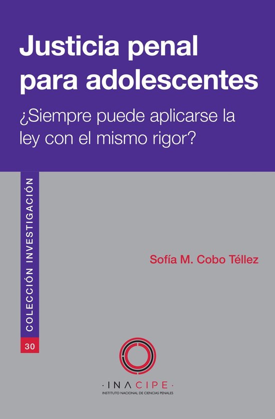 Justicia penal para adolescentes - cover