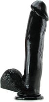 Pipedream Basix Rubber Works realistische dildo Dong With Suction Cup zwart - 12 inch