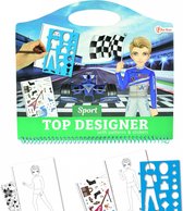 Toi-toys Livre de dessin Racers avec Autocollants