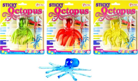 Sticky octopus - Multicolor - Kunststof - Assorti