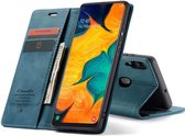 CaseMe Retro Bookcase Samsung Galaxy A40 (SM-A405) - Blauw