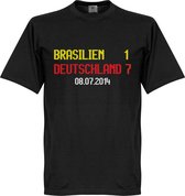 Brazilië - Duitsland 1-7 Scoreboard T-Shirt - S