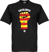 Catalonië Fist T-Shirt - Zwart - S