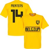 België Mertens 14 Team T-Shirt - Geel - XS
