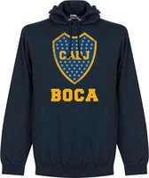 Boca Juniors Logo Hooded Sweater - Navy - XL