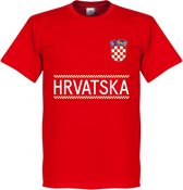 Kroatië Team T-Shirt - Rood - L