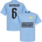 Uruguay Bentancur 6 Team T-Shirt - Lichtblauw - L