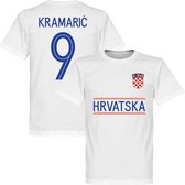 Kroatië Kramaric 9 Team T-Shirt - Wit - M